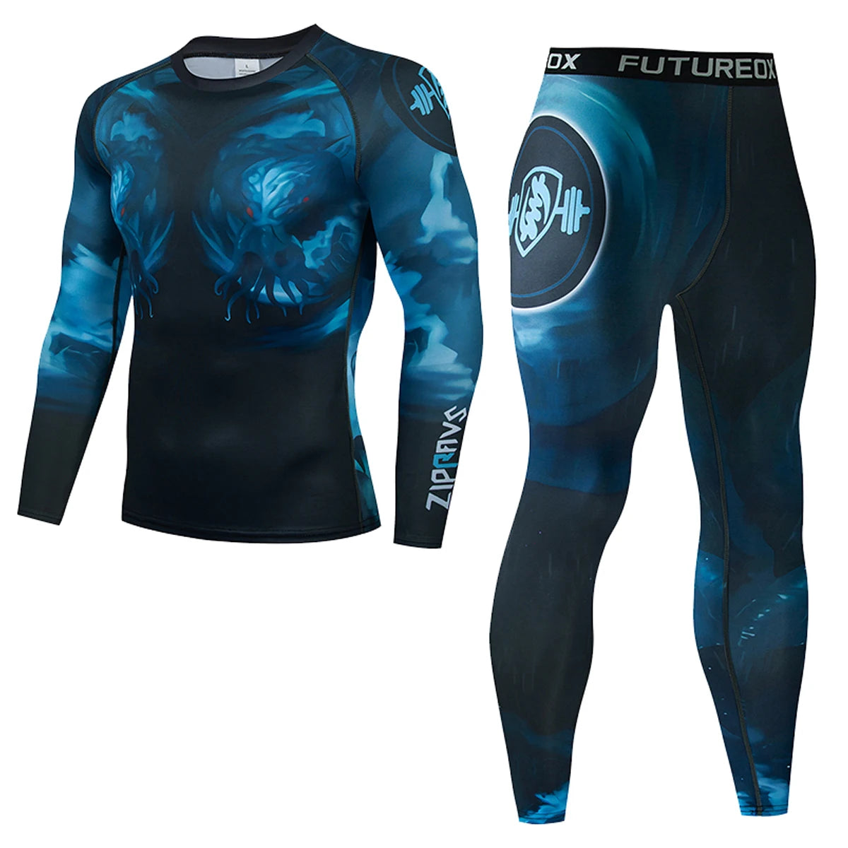 Sportswear Gym Fitness Tracksuit Men's Running Sets compressed shirt Underwear Tights Jogging Sports Suits Clothes quick Dry Fit