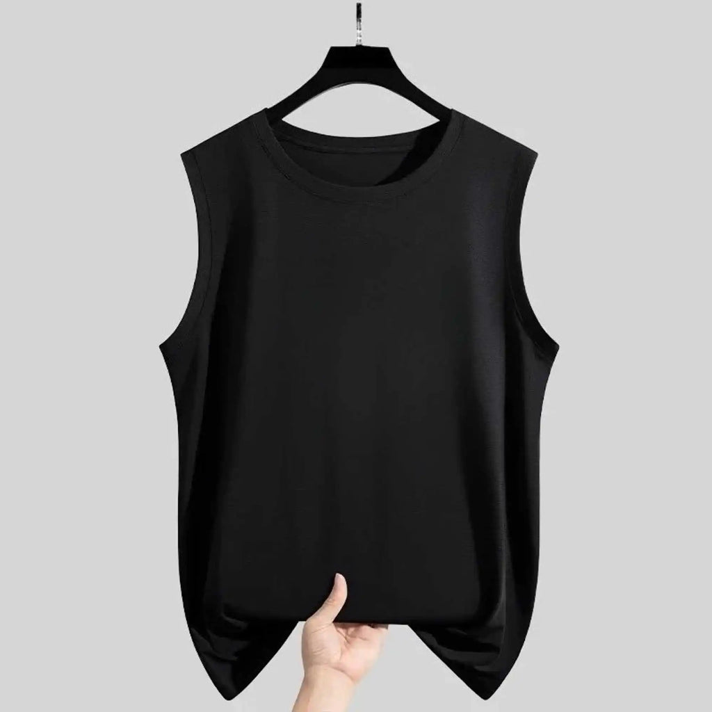 Men's Tank Top Sets 2026 Summer Thin Quick Dry Sportswear Breathable crewneck seaside men's suits  beach oversize sports