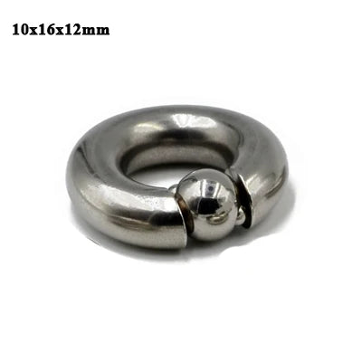 1PC Stainless Steel Big Size Straight Barbell Rings Curved Banana Penis Tragus Large Horseshoe Rings Ear Piercing jewelry