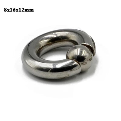 1PC Stainless Steel Big Size Straight Barbell Rings Curved Banana Penis Tragus Large Horseshoe Rings Ear Piercing jewelry