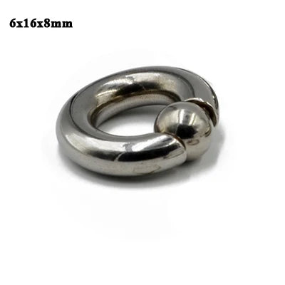 1PC Stainless Steel Big Size Straight Barbell Rings Curved Banana Penis Tragus Large Horseshoe Rings Ear Piercing jewelry