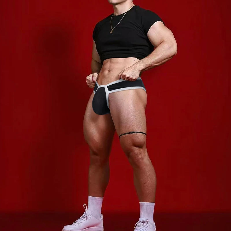 Men Modal Briefs Male 3D Pouch Athletic Sports Breathable Skin-friendly Soft Underwear High Stretch Underpants for Daily Wear