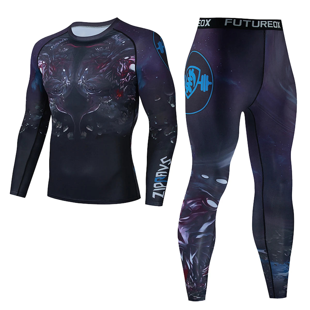 Sportswear Gym Fitness Tracksuit Men's Running Sets compressed shirt Underwear Tights Jogging Sports Suits Clothes quick Dry Fit