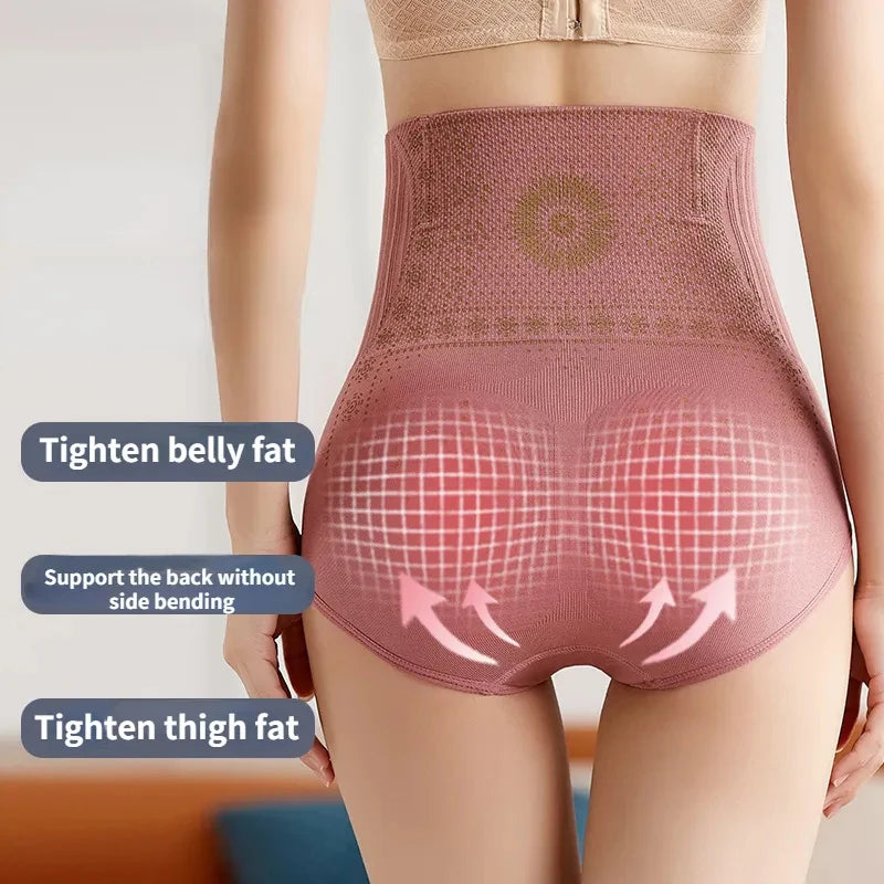New Summer Seamless Belly Shaping Briefs High Waist Postpartum Panties Women Abdomen Hip Lift Brief Shapewear Slimming Underwear