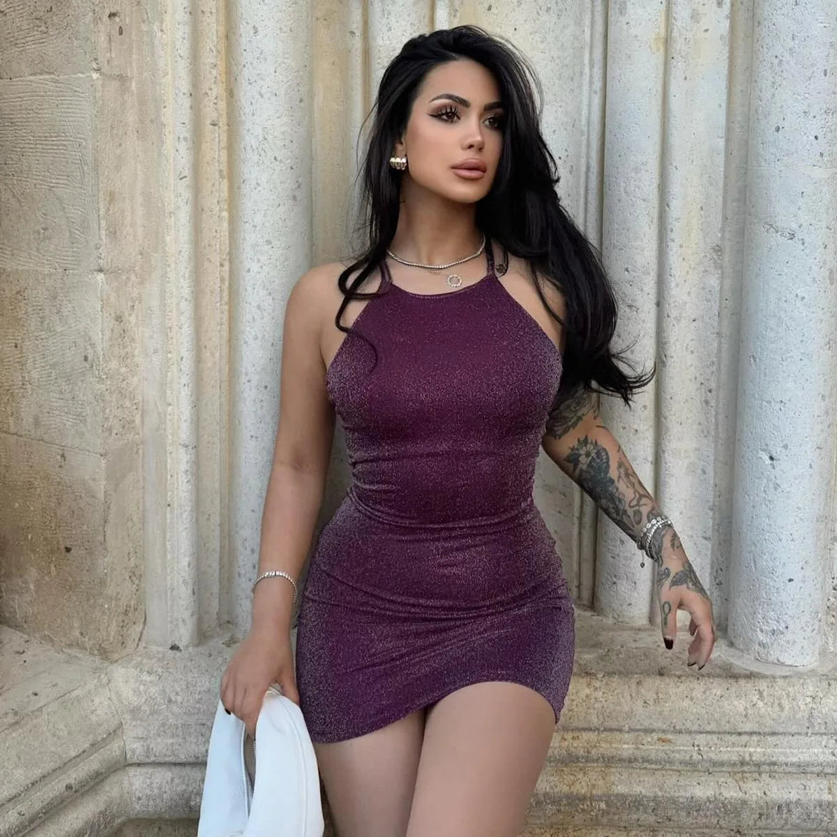 Dress Strap Tight Bag Hip Skirt Short Nightclub Hot Girl Held sexy sissyfikation Sex shop ethical toys Woman sexy clothing xxx