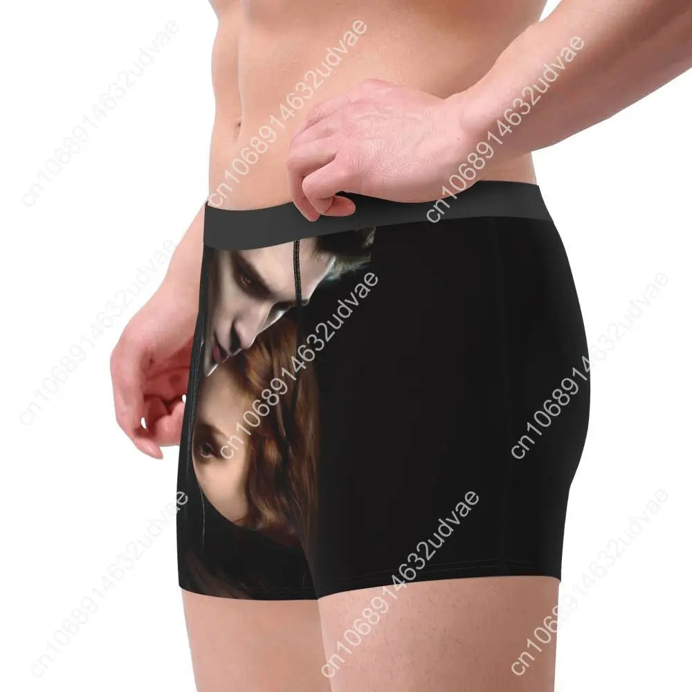 Personalized The Twilight Saga Underwear Men Sexy Printed Customized Edward Cullen Boxer Shorts Panties