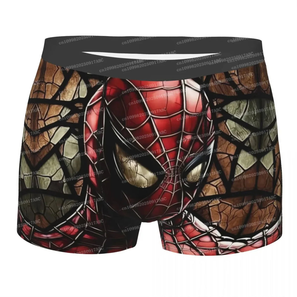 Men Underwear Spider Man Boxers Cartoon Shorts Panties Men's Underpants Comfortable Comic Animated Women Underwear Briefs