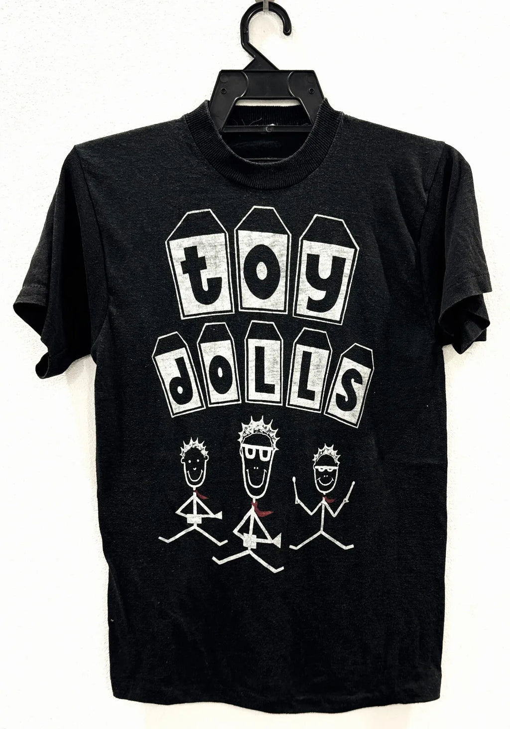 VINTAGE 80s TOY DOLLS PUNK ROCK TOUR CONCERT T-SHIRT 50/50 CLASH SEX PISTOLS