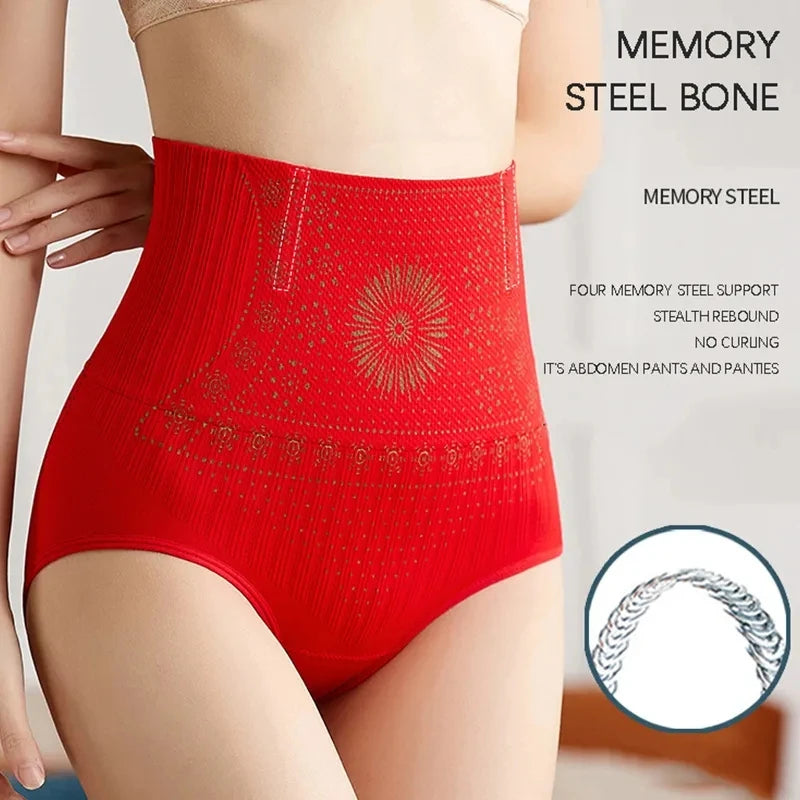 New Summer Seamless Belly Shaping Briefs High Waist Postpartum Panties Women Abdomen Hip Lift Brief Shapewear Slimming Underwear