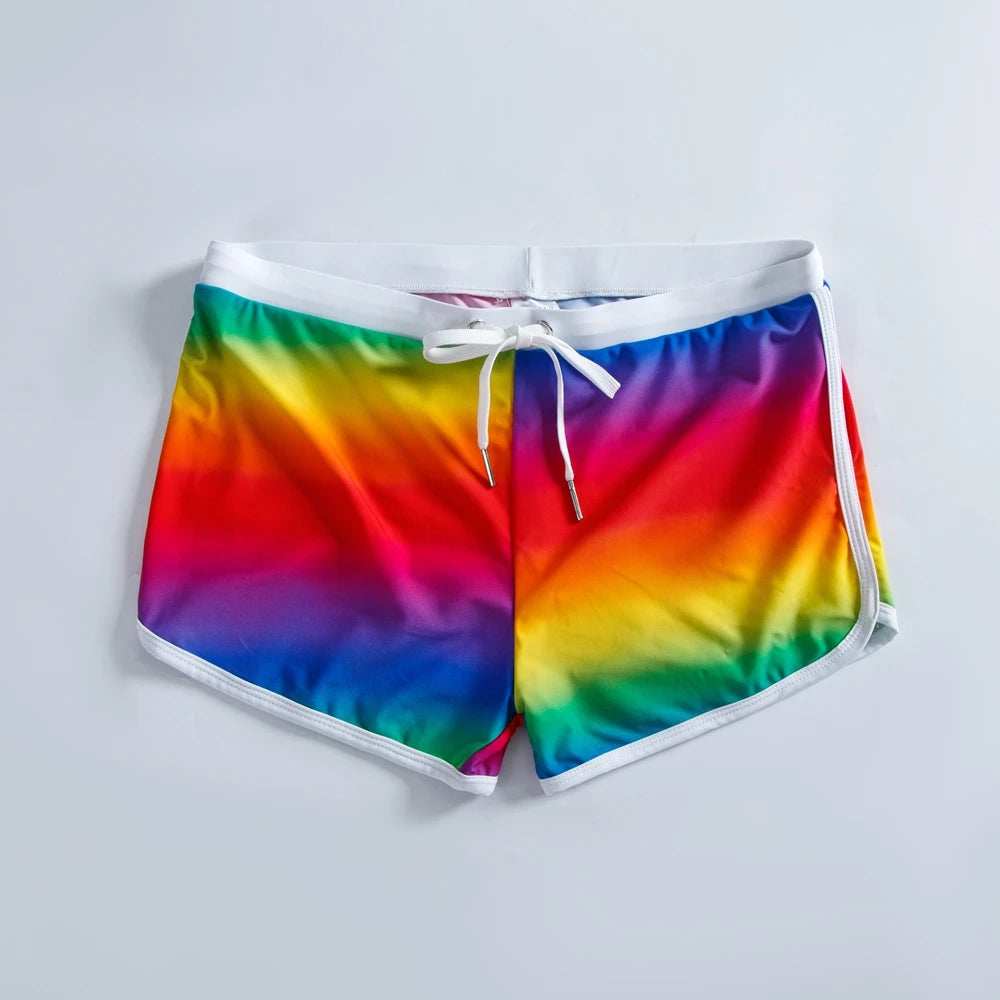 Men's Tank Top Swimming Trunks Short Beach Pants Ice Silk Print Cool and Comfortable Fashion Outdoor Sports Men's Sleeveless Top