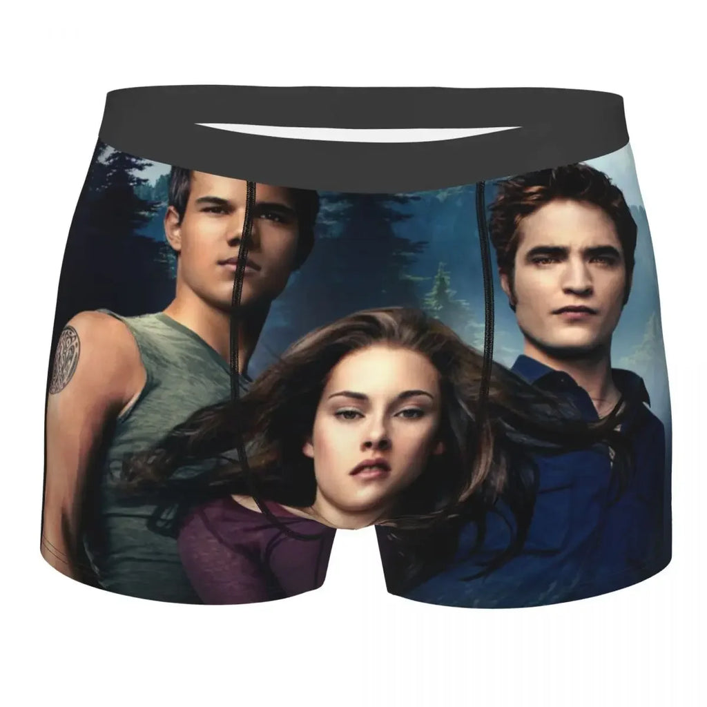 Personalized The Twilight Saga Underwear Men Sexy Printed Customized Edward Cullen Boxer Shorts Panties