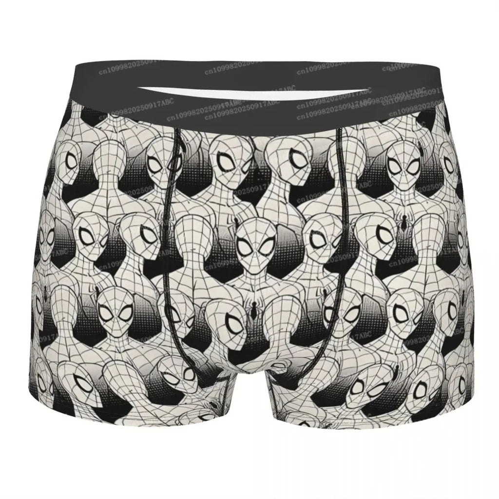 Men Underwear Spider Man Boxers Cartoon Shorts Panties Men's Underpants Comfortable Comic Animated Women Underwear Briefs