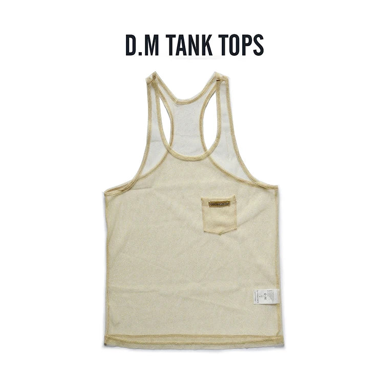 Men's Vest See Through Transparent Breathable Summer Mesh Underwear Vests Male Temptation Sleeveless Tank Tops
