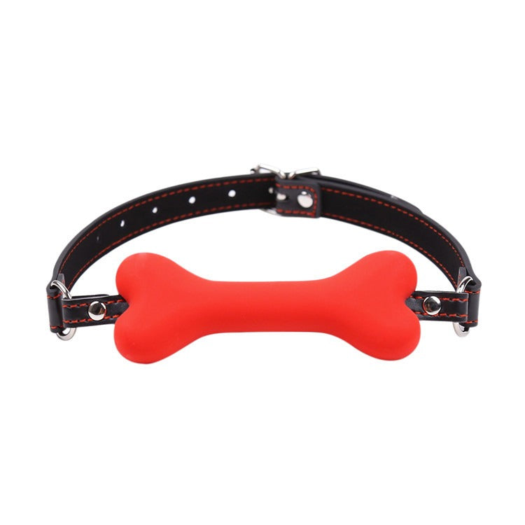 Sexual Adult Products Silicone Dog Bone Mouth Flail Male Mouth Opener Alternative Toy Soft Mouth Ball Couple Toy