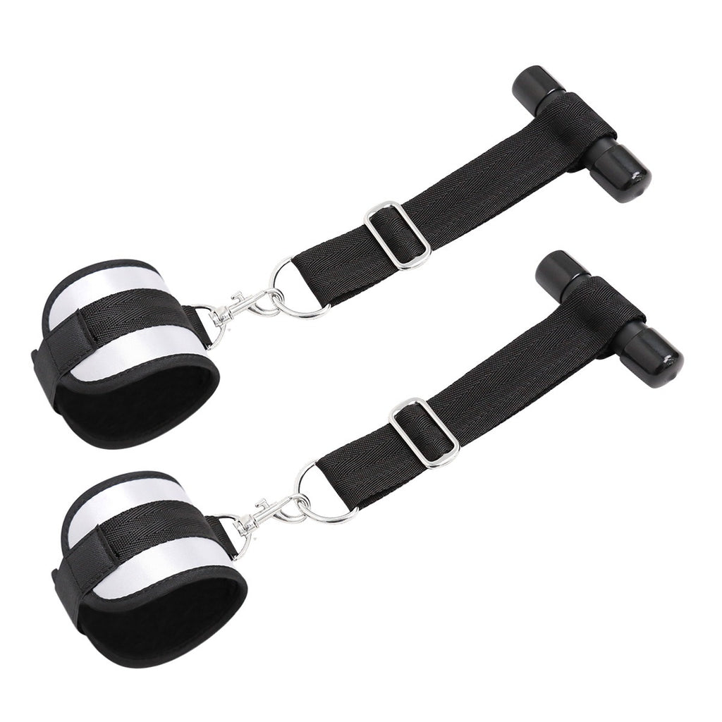 Black Nylon Plastic Tube Hanging Hand Men's And Women's Door Hangers Handcuffs Sex Toys