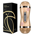 gelugee Male Masturbator Vibrator Real Vagina for Men Silicone Toy,Deep Throat Pussy Mouth Double Sex Toys for Adult Suck Man