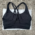 Solid Color Women Cross Back Fitness Underwear Soft Fitness Sport Bra Top Gym Yoga Athletic Workout With Chest Pad Comprehensive