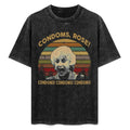 Condoms Rose Condoms Condoms T-Shirt Soft Basic Cotton Short Sleeve Tee