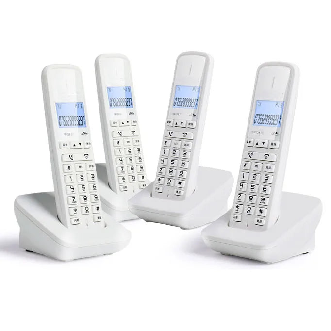 Wireless Telephone 1-4 handstes cordless Answering Machine Corded Phone Handset office home hotel Long Range table phone