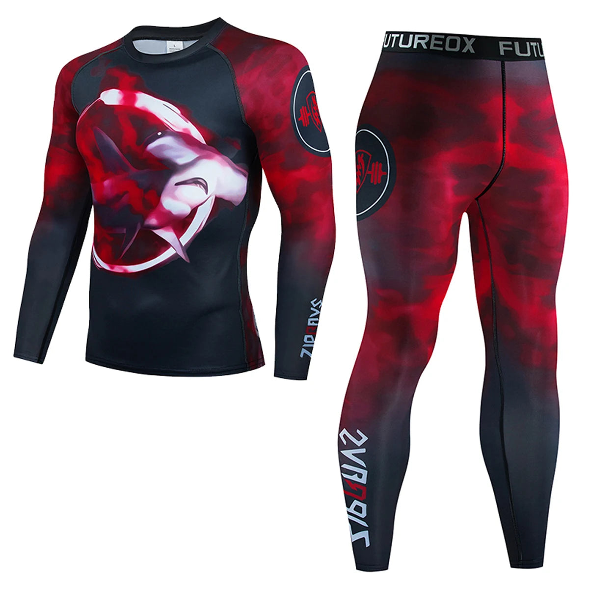 Sportswear Gym Fitness Tracksuit Men's Running Sets compressed shirt Underwear Tights Jogging Sports Suits Clothes quick Dry Fit