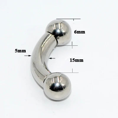 1PC Stainless Steel Big Size Straight Barbell Rings Curved Banana Penis Tragus Large Horseshoe Rings Ear Piercing jewelry