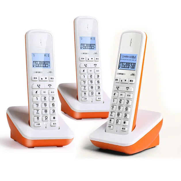 Wireless Telephone 1-4 handstes cordless Answering Machine Corded Phone Handset office home hotel Long Range table phone