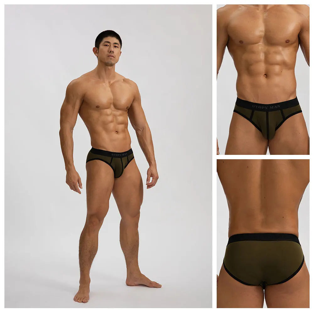 GTOPX comfortable low-rise cotton briefs for men, cross-border one-piece summer student underwear GT241