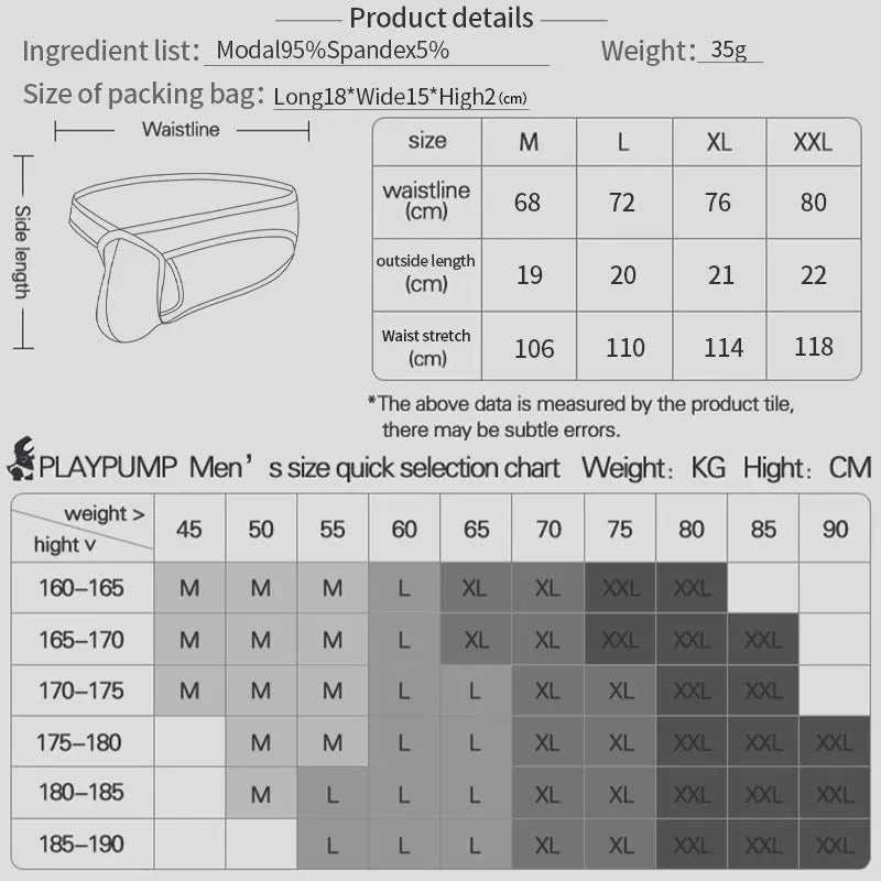 Men Modal Briefs Male 3D Pouch Athletic Sports Breathable Skin-friendly Soft Underwear High Stretch Underpants for Daily Wear