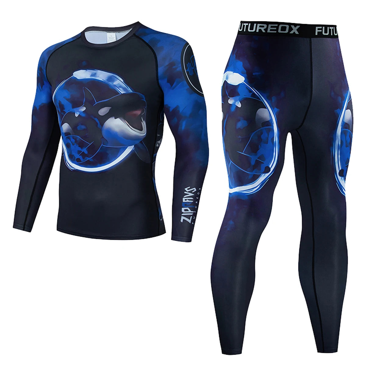 Sportswear Gym Fitness Tracksuit Men's Running Sets compressed shirt Underwear Tights Jogging Sports Suits Clothes quick Dry Fit