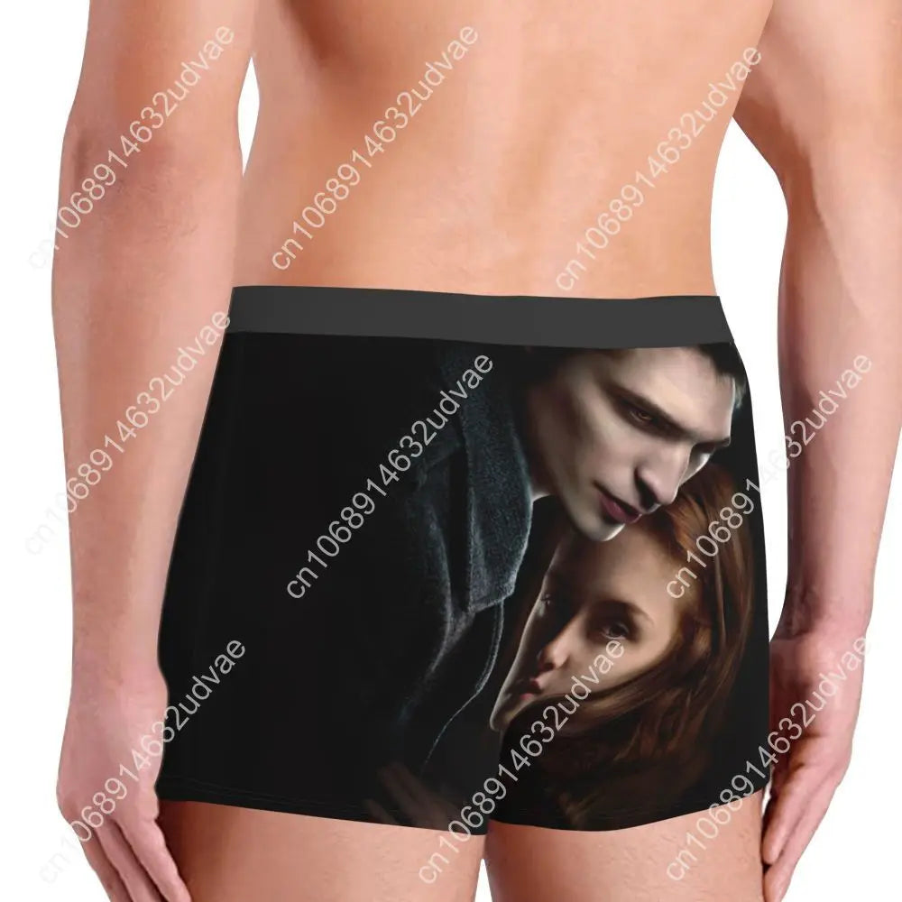 Personalized The Twilight Saga Underwear Men Sexy Printed Customized Edward Cullen Boxer Shorts Panties