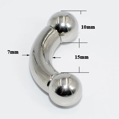 1PC Stainless Steel Big Size Straight Barbell Rings Curved Banana Penis Tragus Large Horseshoe Rings Ear Piercing jewelry