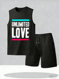 Men's Tank Top Sets 2026 Summer Thin Quick Dry Sportswear Breathable crewneck seaside men's suits  beach oversize sports