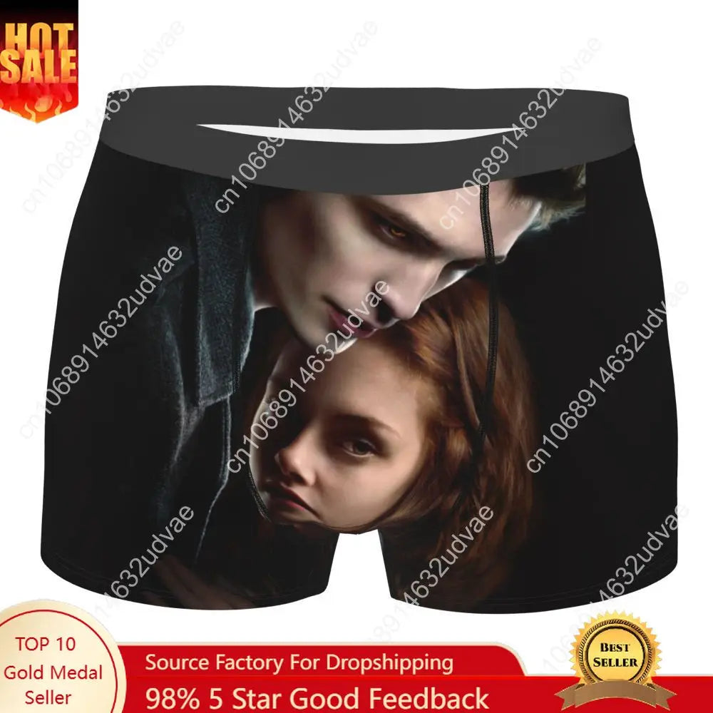 Personalized The Twilight Saga Underwear Men Sexy Printed Customized Edward Cullen Boxer Shorts Panties