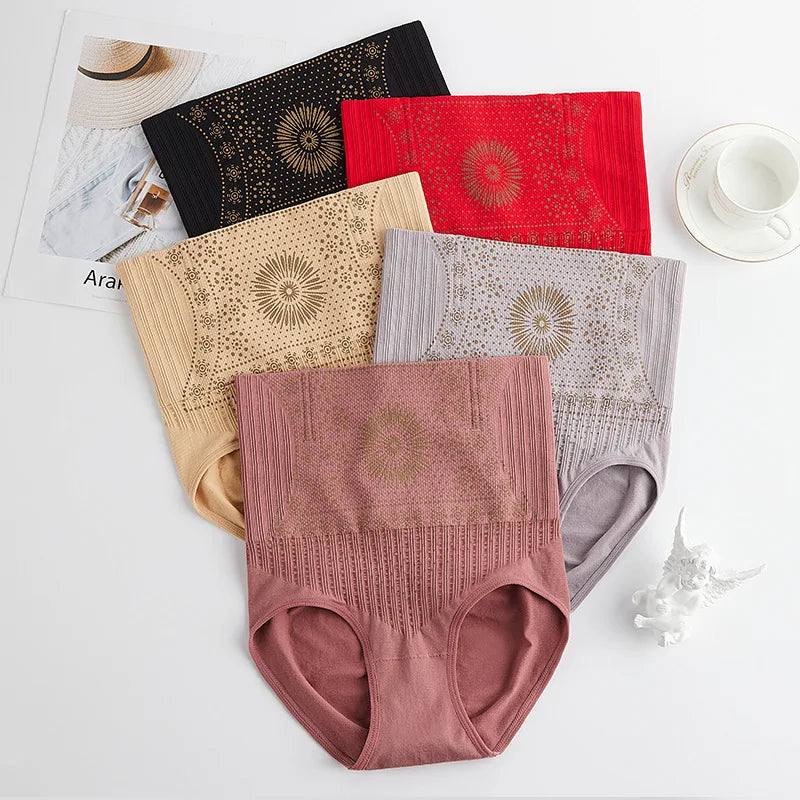 New Summer Seamless Belly Shaping Briefs High Waist Postpartum Panties Women Abdomen Hip Lift Brief Shapewear Slimming Underwear